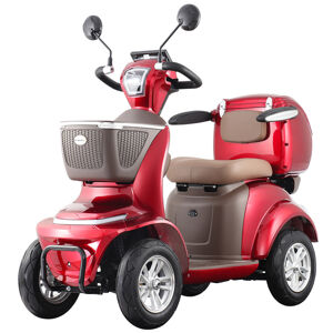 Elektrický štvorkolesový vozík inSPORTline Lubica červená