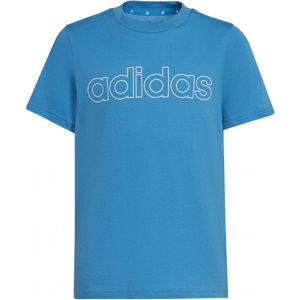 adidas LIN T Chlapčenské tričko, modrá, veľkosť 164