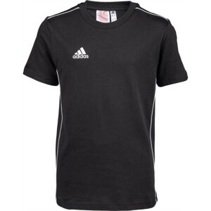 adidas CORE18 TEE Chlapčenské tričko, čierna, veľkosť 176