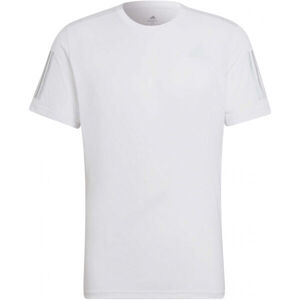 adidas OWN THE RUN TEE Pánske bežecké tričko, biela, veľkosť L