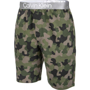 Calvin Klein SLEEP SHORT Pánske pyžamové kraťasy, khaki, veľkosť S