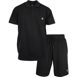 Fila SET LONG SLEEVES T-SHIRT SHORT PANTS IN FRENCH TERRY Pánske pyžamo, čierna, veľkosť