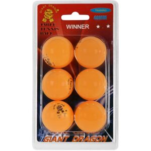 Giant Dragon ORG PI PO MICKY 6PCS Loptičky na stolný tenis, oranžová, veľkosť