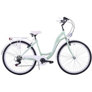 Korbike CITY 28" Mestský bicykel, svetlo zelená, veľkosť L