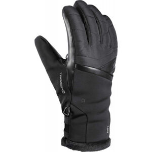 Leki SNOWFOX 3D W MITT Dámske zjazdové rukavice, čierna, veľkosť 7