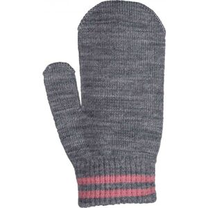 Lewro NDIDI Detské pletené rukavice, sivá, veľkosť UNI
