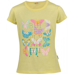 Lewro ROSALIN Dievčenské tričko, žltá, veľkosť 128-134