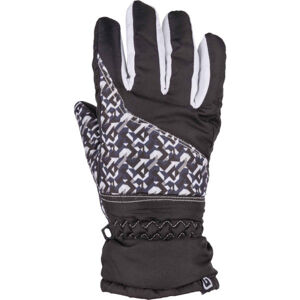 Lewro TORES Dievčenské lyžiarske rukavice, čierna, veľkosť 4-7