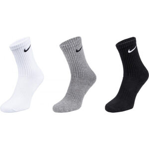 Nike EVERYDAY CUSH CREW 3PR U Ponožky, čierna, veľkosť S
