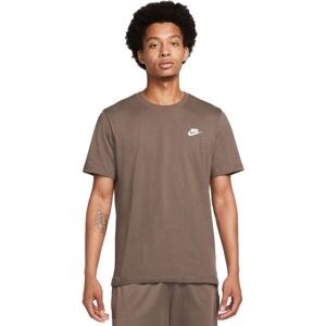 Nike SPORTSWEAR CLUB Pánske tričko, hnedá, veľkosť M