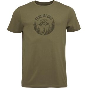 Northfinder RIDGE Pánske tričko, khaki, veľkosť