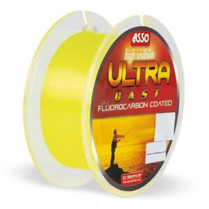 Asso vlasec ultra cast fluo žltá 1000 m - priemer 0,30 mm