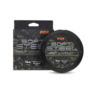 Fox vlasec soft steel fleck camo mono 1000 m - priemer 0,37 mm nosnosť 9,1 kg