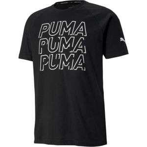 Puma MODERN SPORTS LOGO TEE Pánske tričko, čierna, veľkosť XXL
