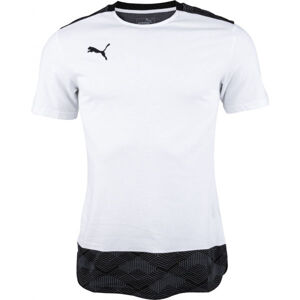 Puma TEAM FINAL 21 CASUALS TEE Pánske tričko, biela, veľkosť L