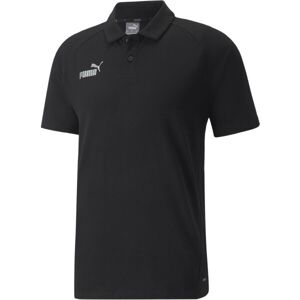 Puma TEAMFINAL CASUALS POLO Pánske tričko, čierna, veľkosť S