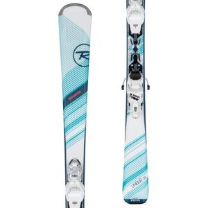 Rossignol UNIQUE CA + XPRESS 10 Dámske zjazdové lyže, svetlomodrá, veľkosť 156
