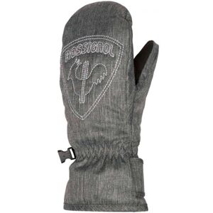 Rossignol JR ROOSTER M Juniorské lyžiarske rukavice, sivá, veľkosť 14