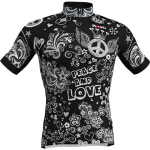 Rosti PEACE AND LOVE Pánsky cyklistický dres, biela, veľkosť 3XL