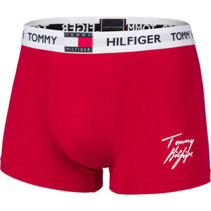Tommy Hilfiger TRUNK PRINT Pánske boxerky, červená, veľkosť M